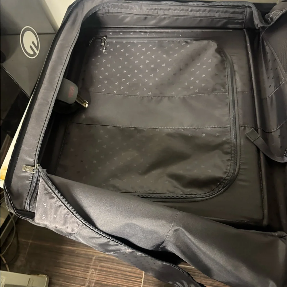 Tumi Black Rolling Garment Bag with Front Organizer Pockets